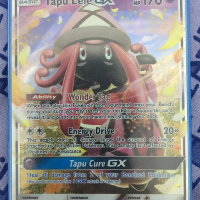Tapu Lele Gx 60 145 Sun Moon Guardians Rising Tcg Toys Games Board Games Cards On Carousell