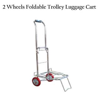 2 Wheels Luggage Trolley Foldable Cart 30kg.