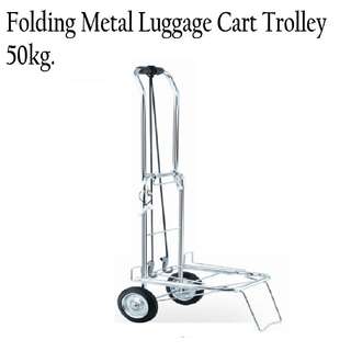 50 kg. Folding Metal Luggage Cart Trolley