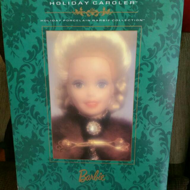 holiday caroler porcelain barbie