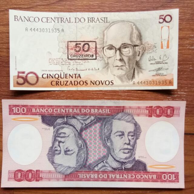 Brasil Currency 50 100 Duit Ketas Money Note Banco Central Do Brasil Currency 50 100 Duit Ketas Money Note Banco Central Do 2 Banknotes Ing Rm 14 00 Antiques On Carou