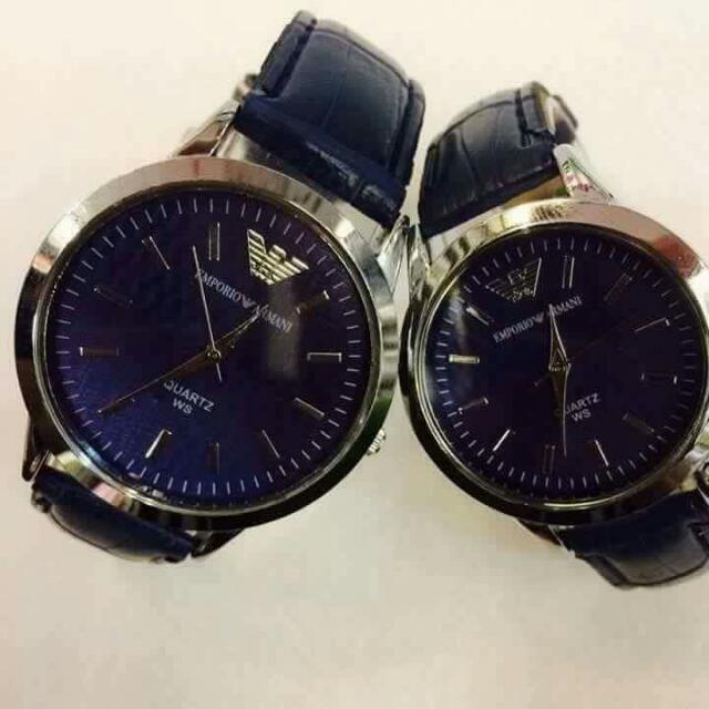 armani watch set for couple