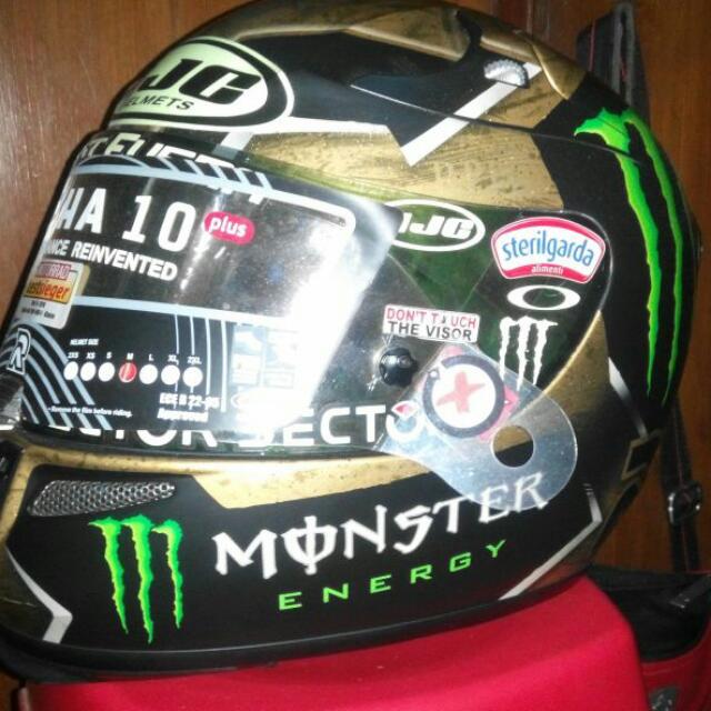 Helm Hjc Rpha 10plus Sparteon Lorenzo Champion 2016 Brushed Gold