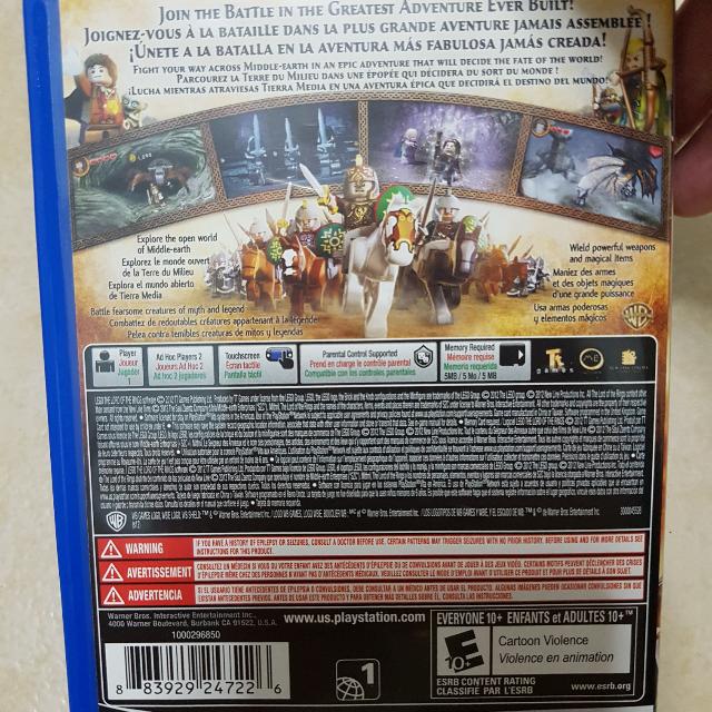 Lego Lord Of The Rings Ps Vita, Video Gaming, Video Games, PlayStation ...