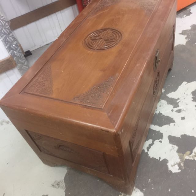 Teak Wood Chest With Camphor Interior Furniture Home Teak Wood Chest With Camphor Interior Furniture Home