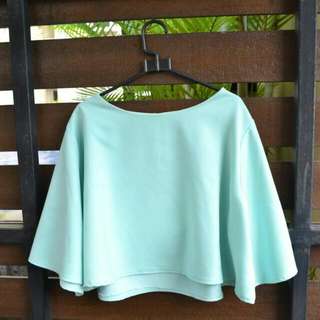 Crop Top Kimono Green 🍃
