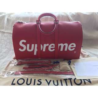 Supreme x Louis Vuitton Box Logo Hoodie, Luxury, Apparel on Carousell