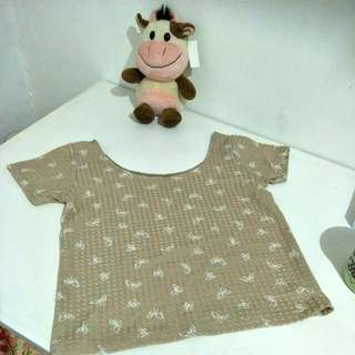 Crop Tee Butterfly