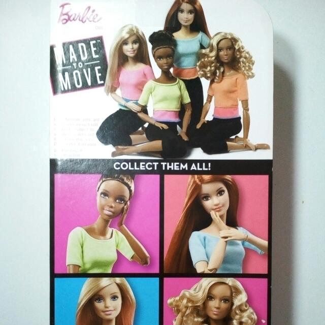 Barbie Made to Move Doll, Blue Top 