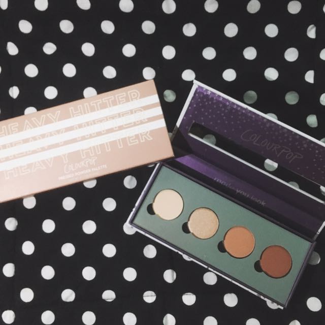 Colourpop Heavy Hitter Eyeshadow Palette (Category: Makeup) located in Quezon City. Submitted by dinsgls (Listing ID 120124856, Image 1). Description: .