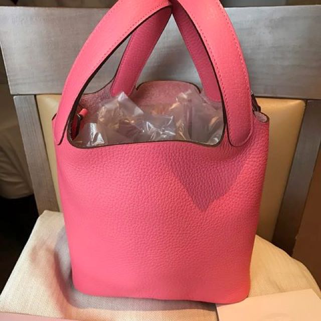 Hermes Picotin 18 Rose Azalee Luxury Bags Wallets On Carousell
