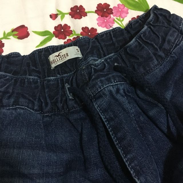 Hollister Denim Jogger Pants