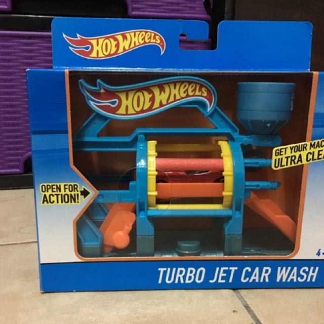 hot wheels turbo jet car wash