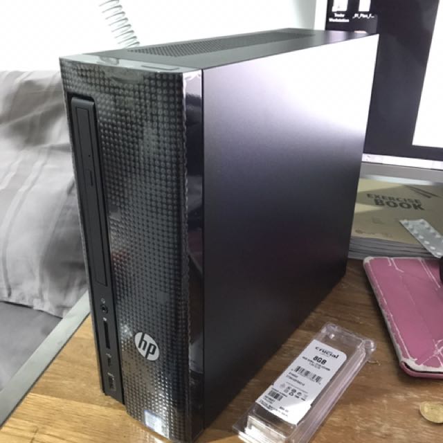 HP Slimline 270p023d Desktop PC, Electronics, Computers on Carousell