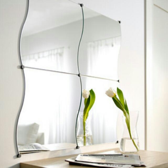 IKEA DIY MIRROR KRABB, Furniture & Home Living, Home Decor, Mirrors on