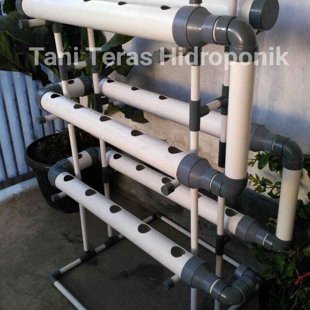 Kit Hidroponik Nft Pvc 33 Lubang Gardening On Carousell
