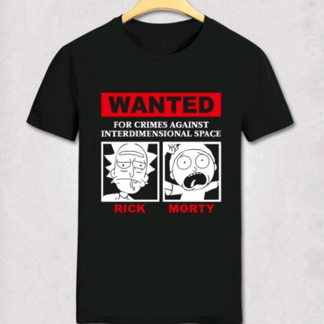 New Fashion Rick And Morty T Shirt Men Funny Cartoon Print Cotton T Shirt Summer Short Sleeve O Neck Teenage T Shirts Camisetas Men S Fashion Clothes On Carousell