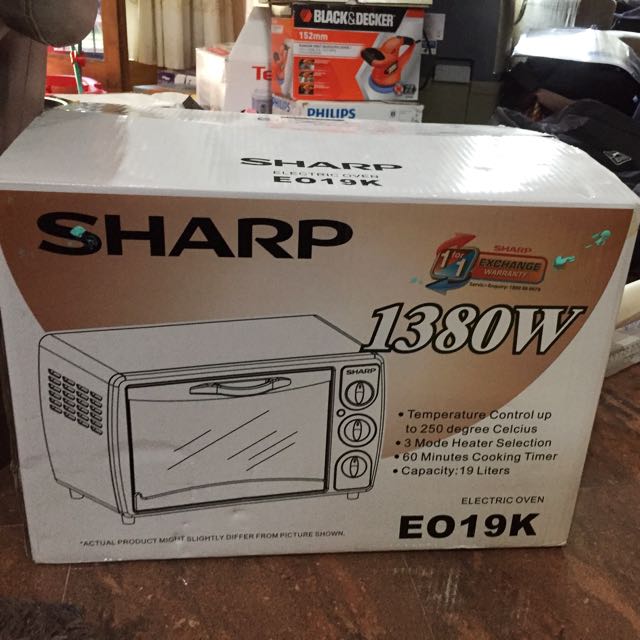 SHARP ELECTRIC OVEN E019K, TV & Home Appliances, Kitchen Appliances