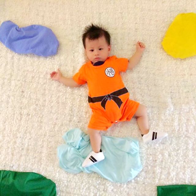 Sun Go Ku Dragon Ball Onesie Romper Babies Kids Boys Apparel