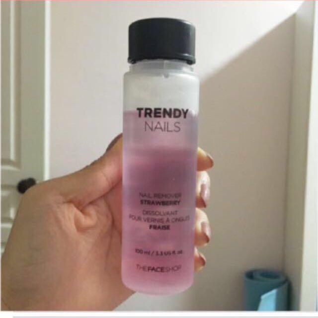The Face Shop Nail Polish Remover, Beauty & Personal Care, Hands & Nails on  Carousell