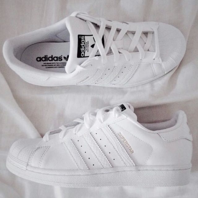 tumblr full white adidas superstar 