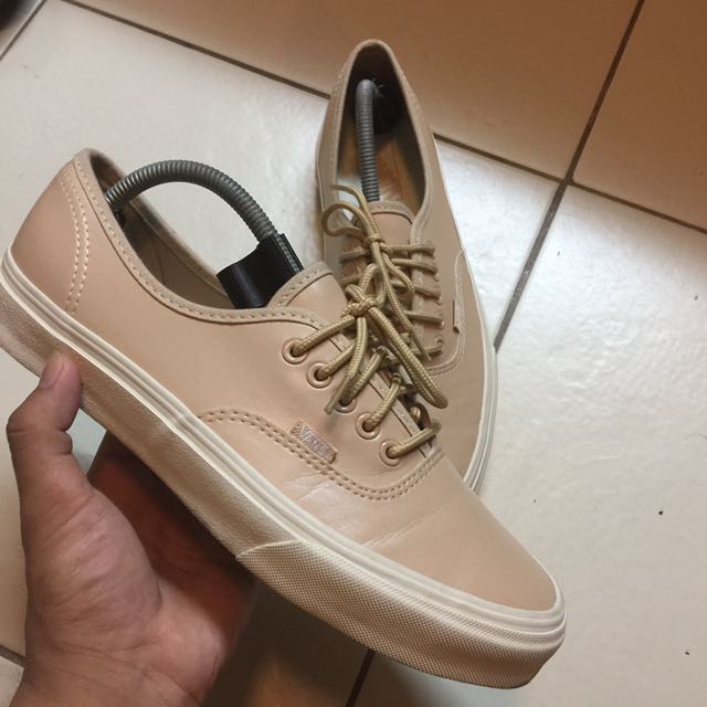 Vans authentic veggie deals tan on feet
