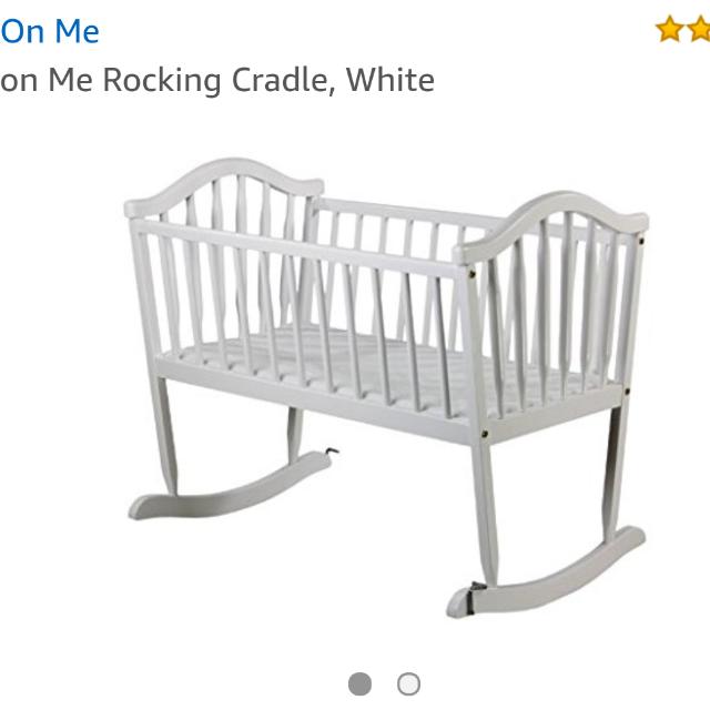 White Rocking Crib On Carousell