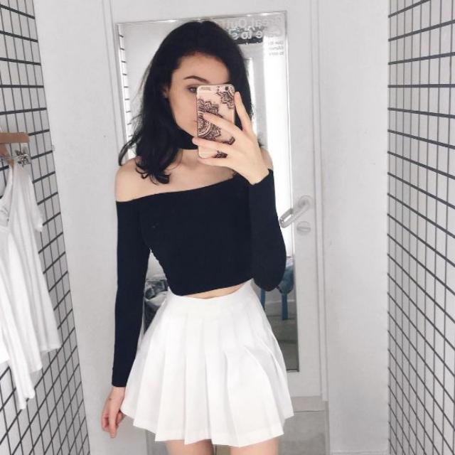 American Apparel Inspired White Tennis Skirt Women s Fashion Bottoms Skirts on Carousell