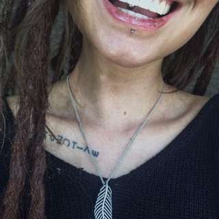 Pandora Feather Necklace