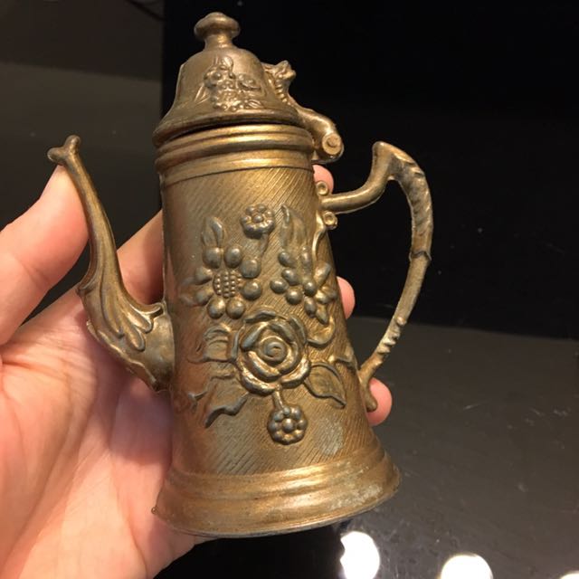 Antique Looking Brass Teapot Decor Only Furniture Home Decor On