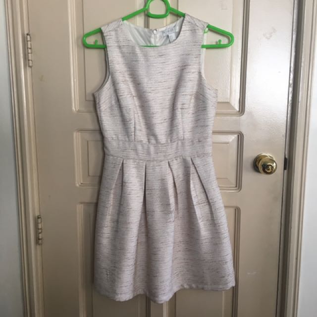 formal white and gold dress