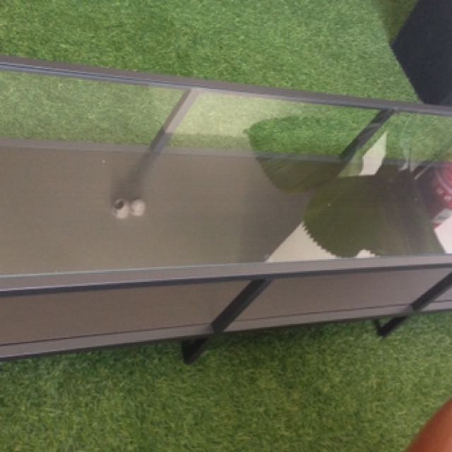Ikea Glass TV Console, Furniture & Home Living, Furniture, TV Consoles