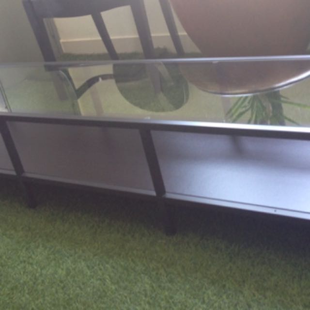 Ikea Glass TV Console, Furniture & Home Living, Furniture, TV Consoles