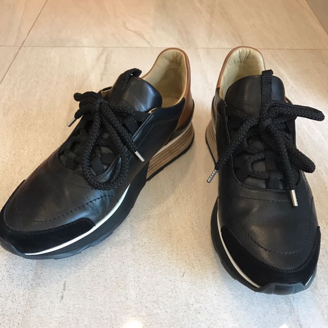 Hermes Miles Men's Black Sneaker Shoes 