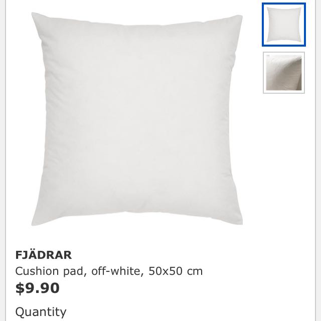 Ikea Fjadrar Cushion Pad Furniture Home Decor On Carousell