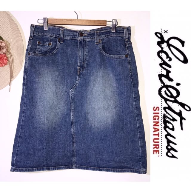 levi strauss denim skirts