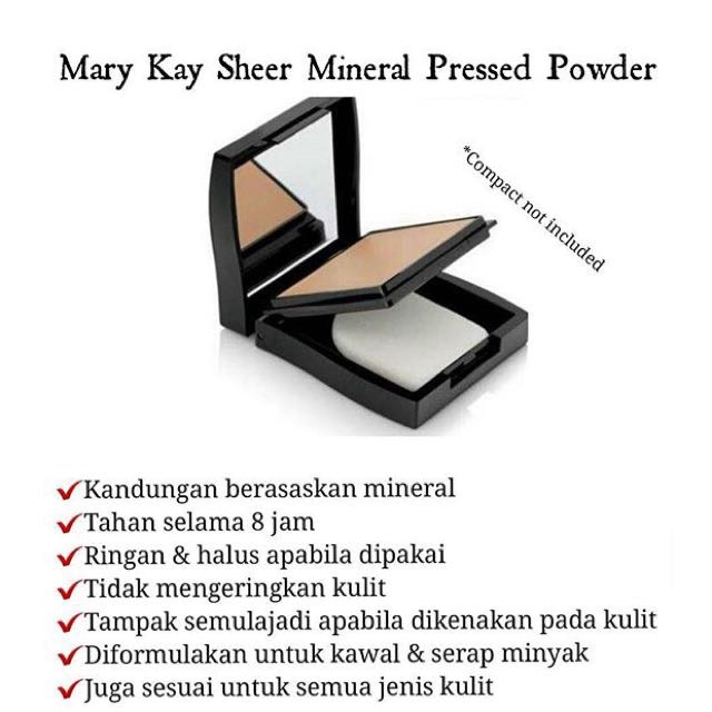 Mary Kay Sheer Mineral Pressed Powder Health Beauty Makeup On Carousell
