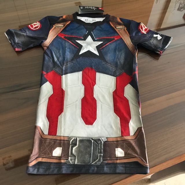 captain america compression shirt under armour