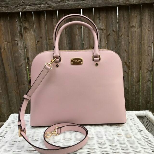 Michael Kors Cindy Large Dome Satchel in Blossom, Women's Fashion, Bags &  Wallets, Clutches on Carousell