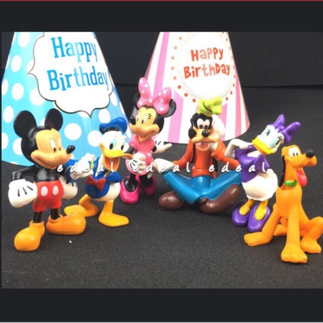 Mickey Mouse Minnie Mouse Friend Figurine Cake Topper Babies Kids Toys Walkers On Carousell