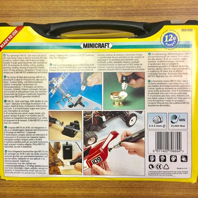 MINICRAFT HOBBY DRILL KIT MB1000 INCLUDING POWER SUPPLY AND