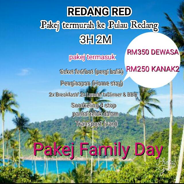 Pakej Ke Pulau Redang Tickets Vouchers Event Tickets On Carousell