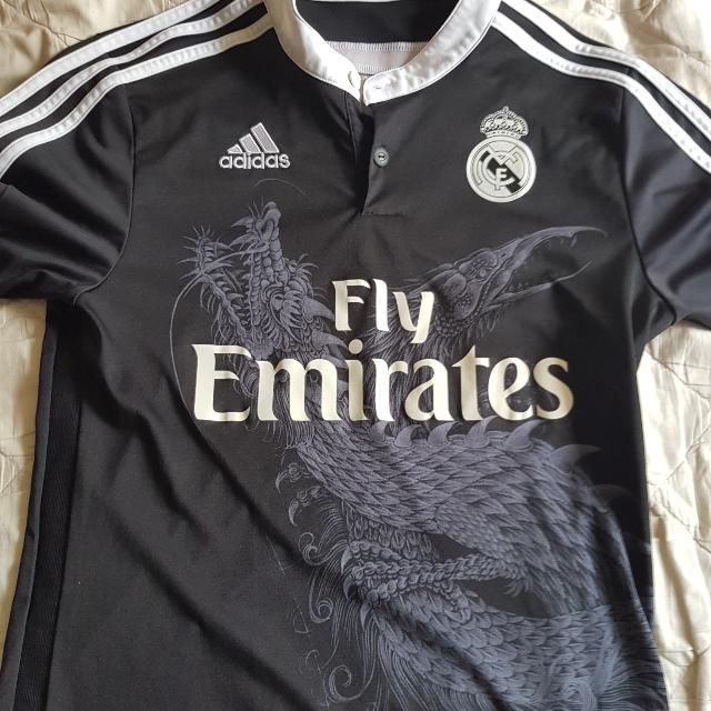 Real Madrid 2014 15 3rd Kit Dragon Print Sports Sports Apparel On Carousell