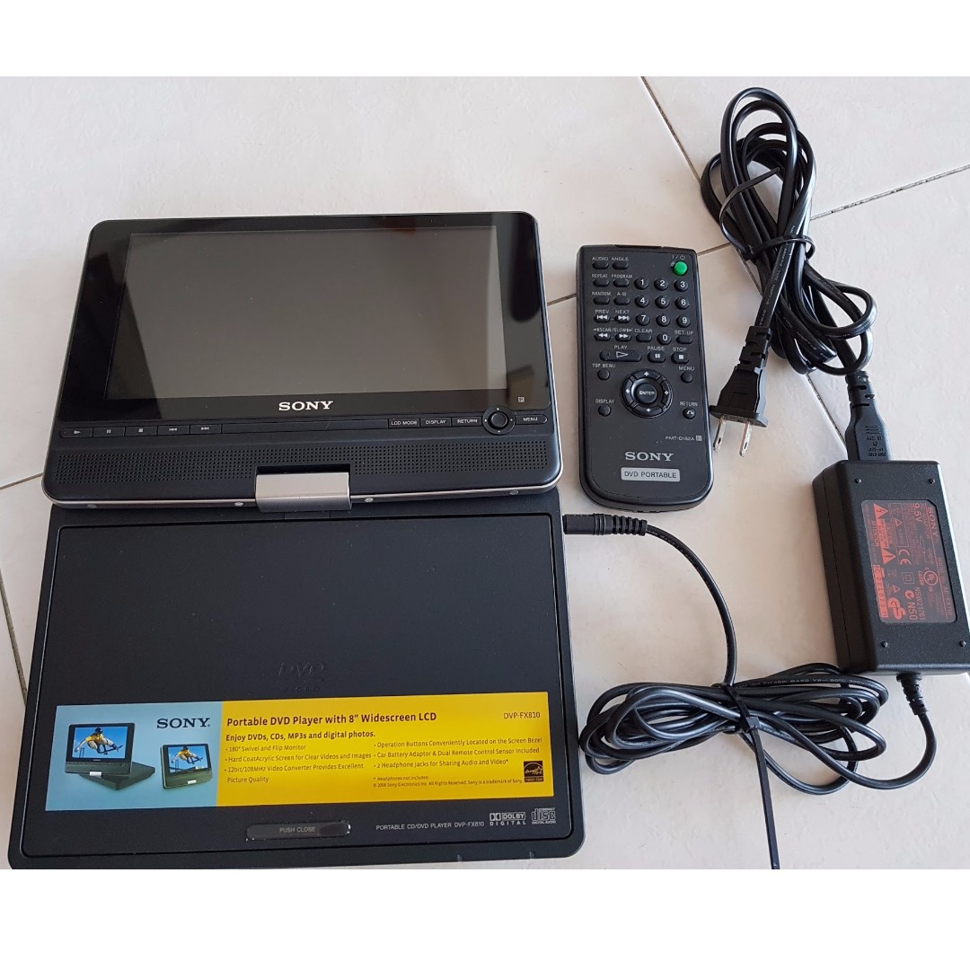 Sony Portable DVD Player DVP-FX810, TV  Home Appliances, TV   Entertainment, Entertainment Systems  Smart Home Devices on Carousell