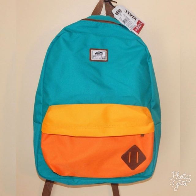 orange vans backpack