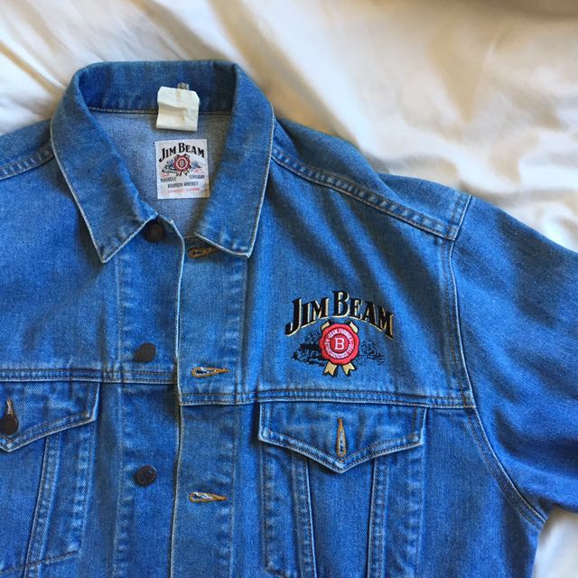 Vintage Jim Beam Denim Jacket Men S Fashion Clothes On Carousell