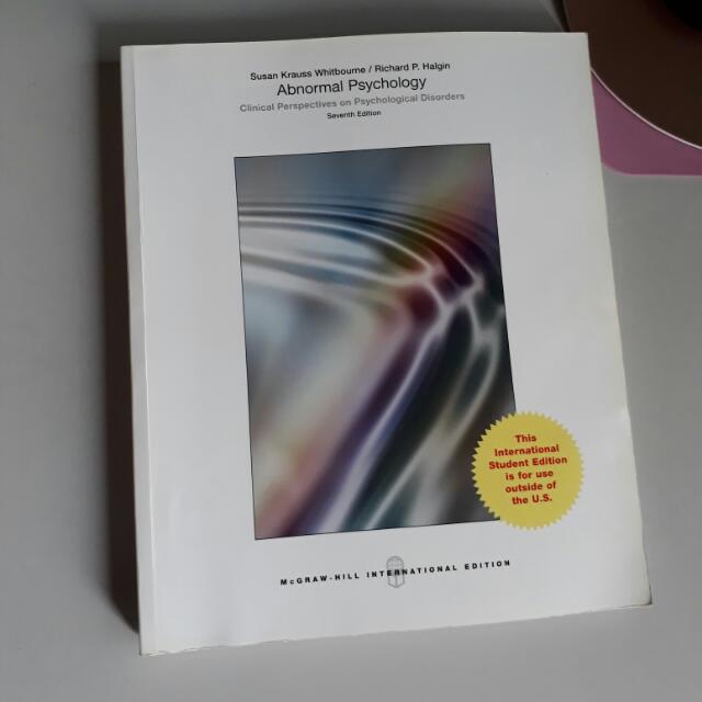 [RESERVED] Abnormal Psychology: Clinical Perspectives On Psychological ...
