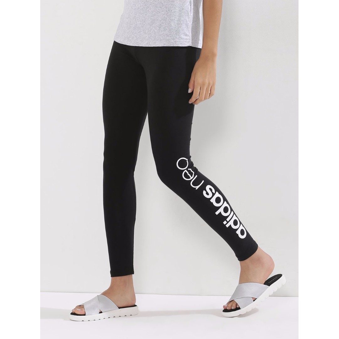kolonie Surichinmoi Winkelcentrum Adidas Neo Leggings Tights - Black/ White, Women's Fashion, Bottoms, Other  Bottoms on Carousell