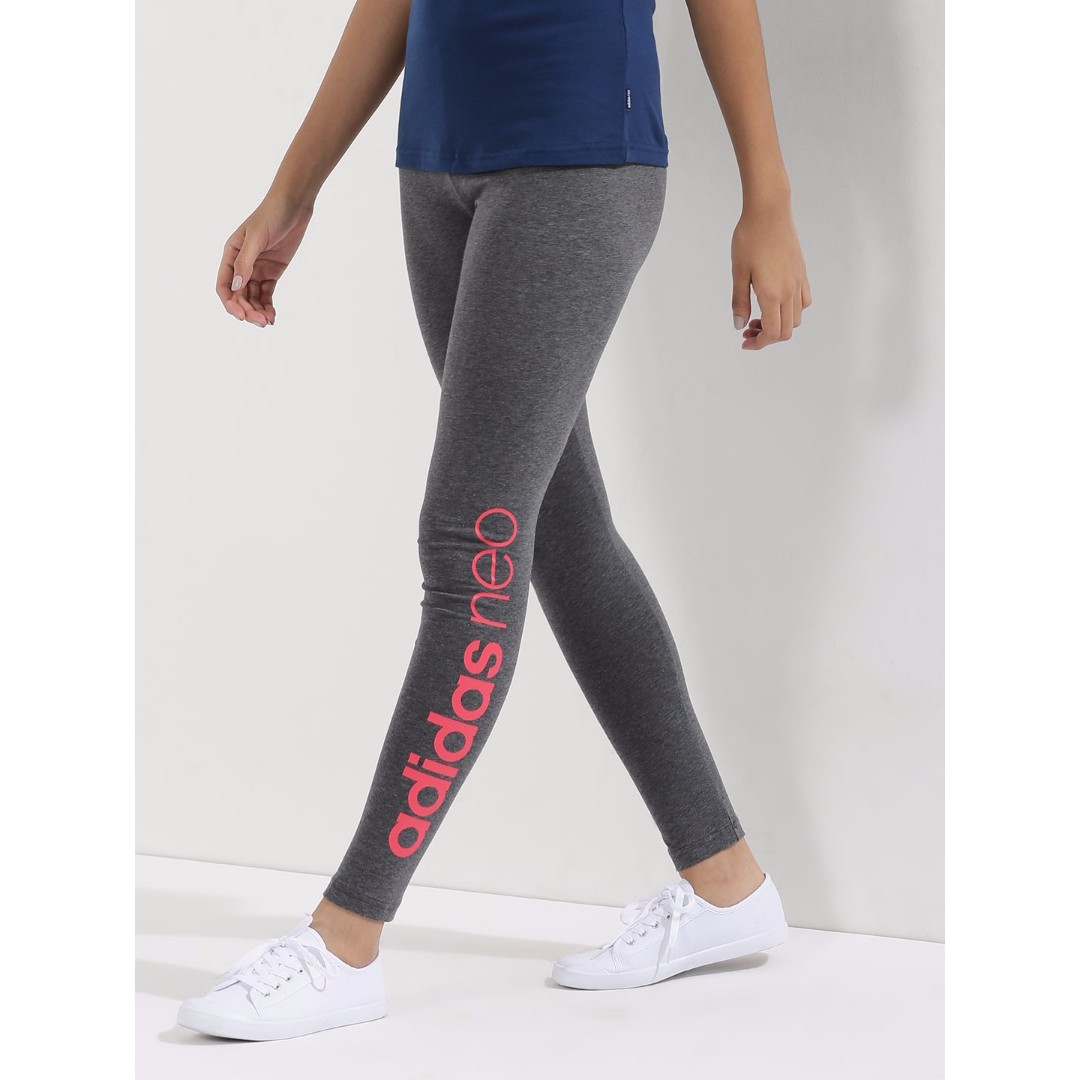 Verbazingwekkend Monarchie knuffel Adidas NEO Tights Leggings - Grey/ Coral, Women's Fashion, Bottoms, Other  Bottoms on Carousell