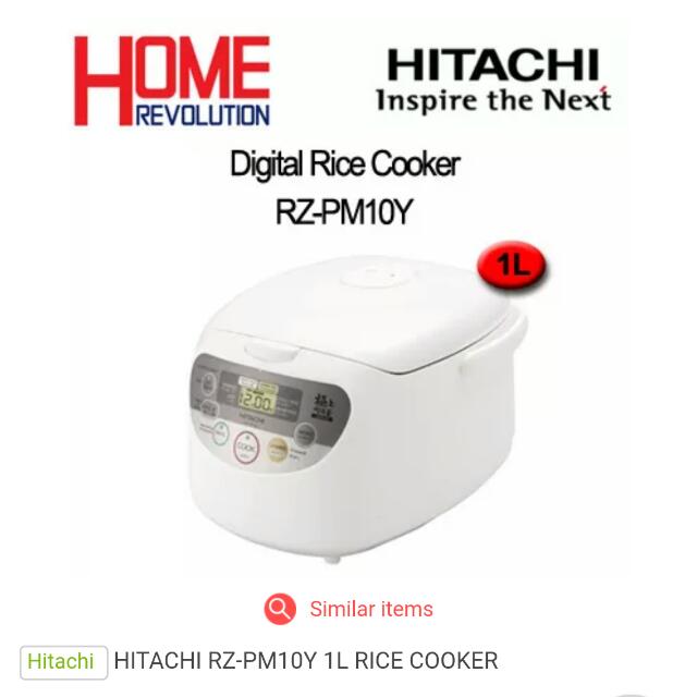 (reserved) BNIB Sealed Hitachi Rice Cooker Rapid Cooking G 1.0L, TV
